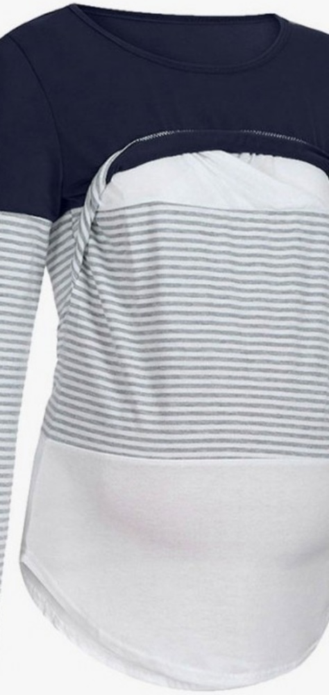Double Layer Nursing/Maternity Top - Picture 3 of 4
